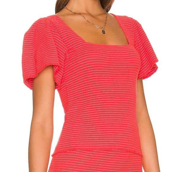 Nation LTD Scarlett smocked top XS - Picture 8 of 11